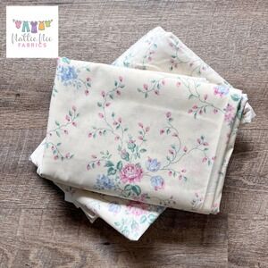 Vintage Full (double) Sheet Set, JcPenneys, Brand New cream‎ with pink floral